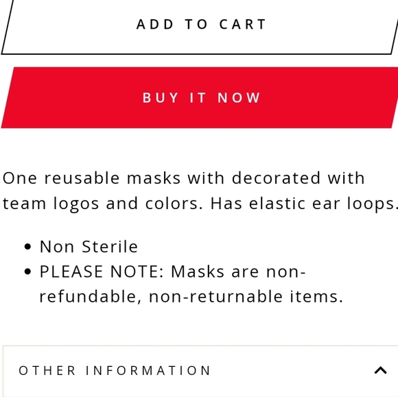 NWT Unisex University Of Georgia Bulldogs Logobrands Reusable Face Mask - Picture 4 of 4